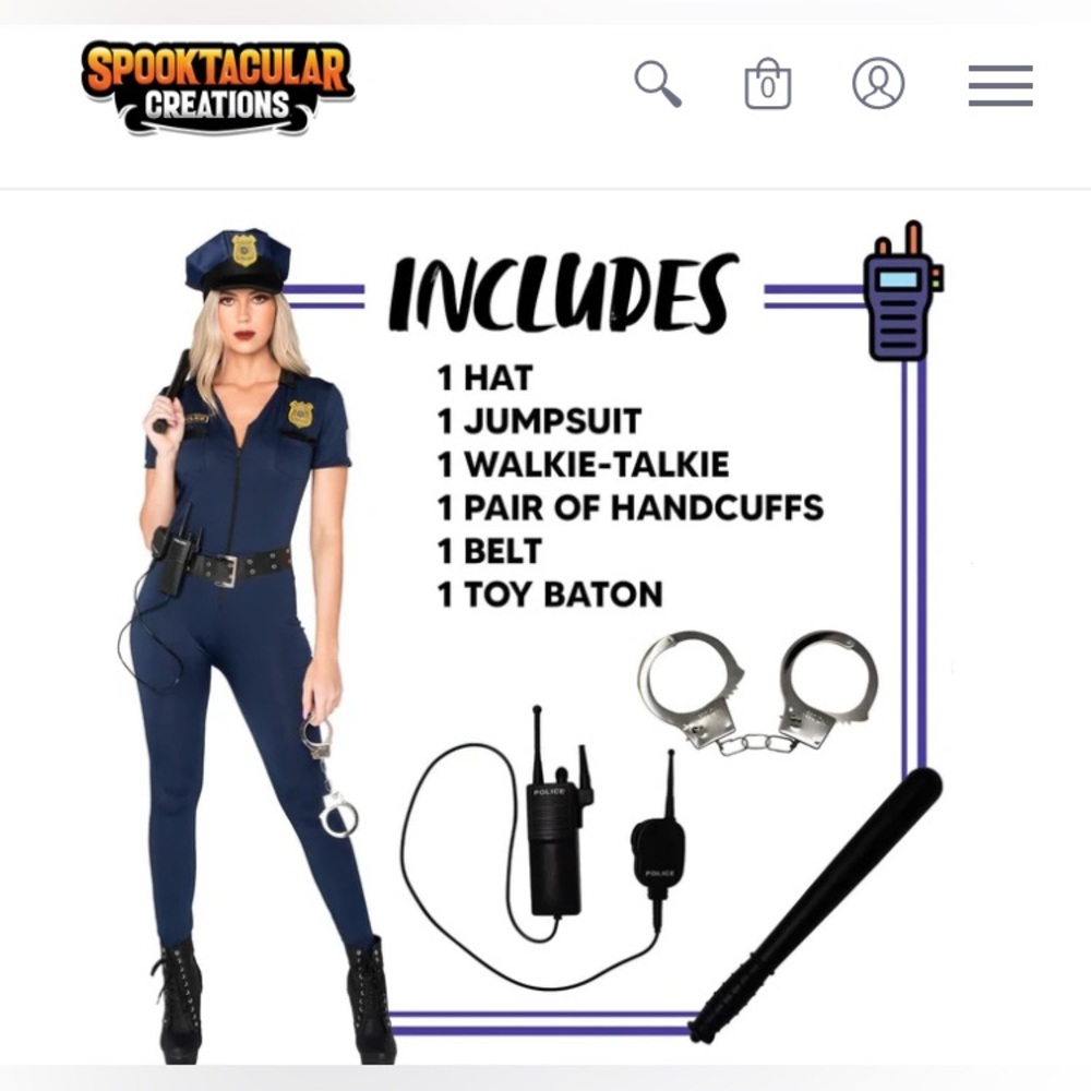 sexy police costume Sm